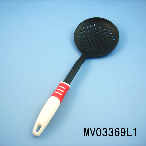 NYLON KITCHEN TOOLS with PLASTIC and RUBBER Handle STRAINER style 3