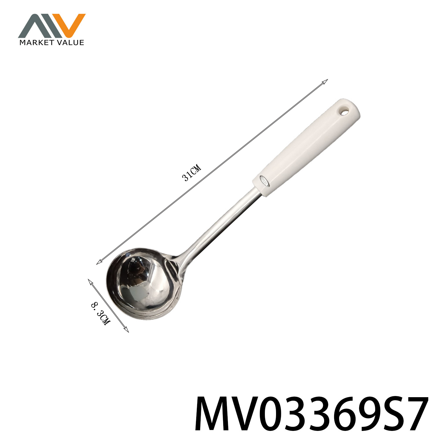 SS Soup Spoon with PP Handle TC