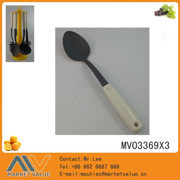 NYLON KITCHEN TOOLS with ABS WHITE Handle SPOON