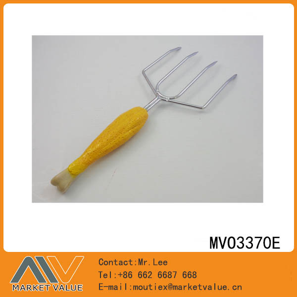 BBQ FORK with RESIN Handle CHICKEN