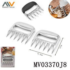 2 Piece S.S. BBQ Meat Claw with PP Handle Insert Card
