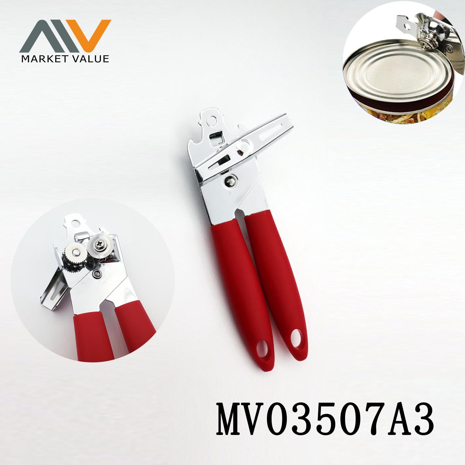 Chrome Can Opener with PP Handle TC
