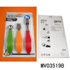 3PCS FRUIT HEART KNIFE melon orange 1375C