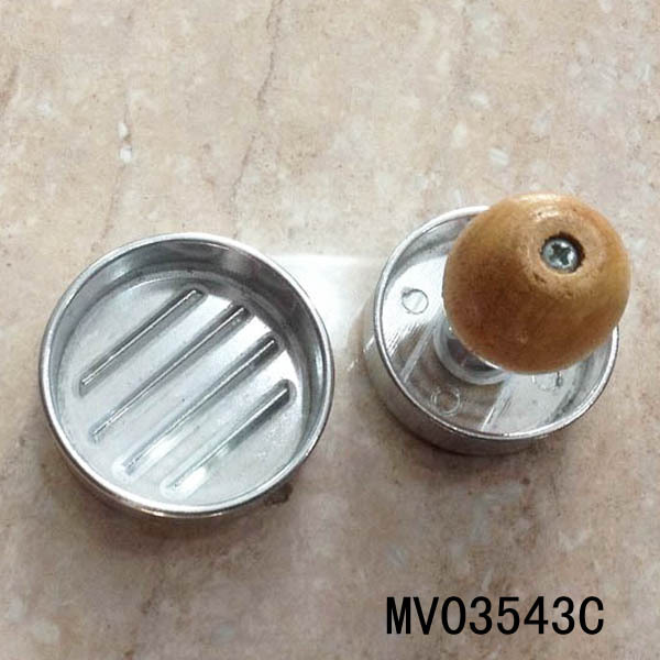 CAST ALUMINIUM HAMBURGER PRESS with WOODEN Handle