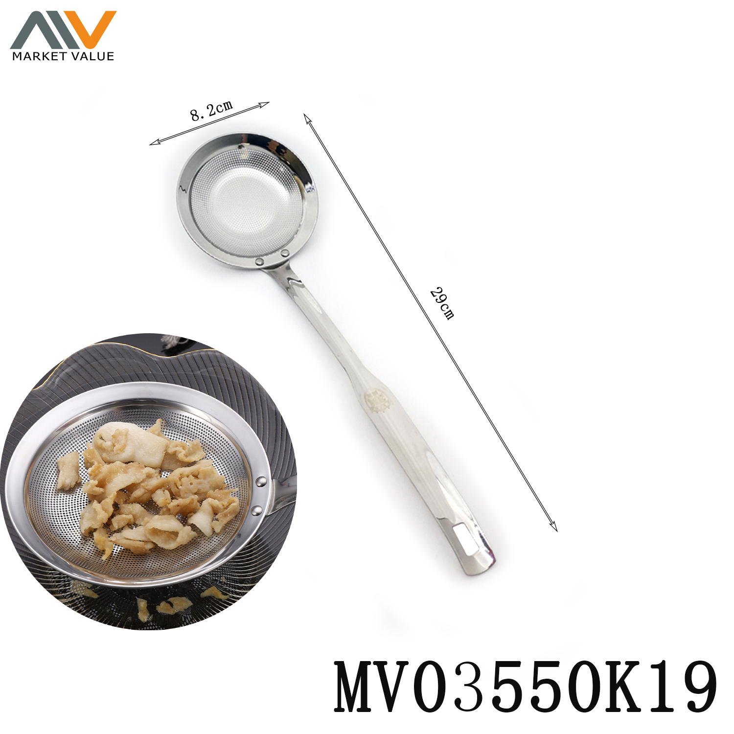8.2CM SS Strainer TC