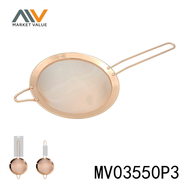 16.2CM SS ROSE GOLD STRAINER TC
