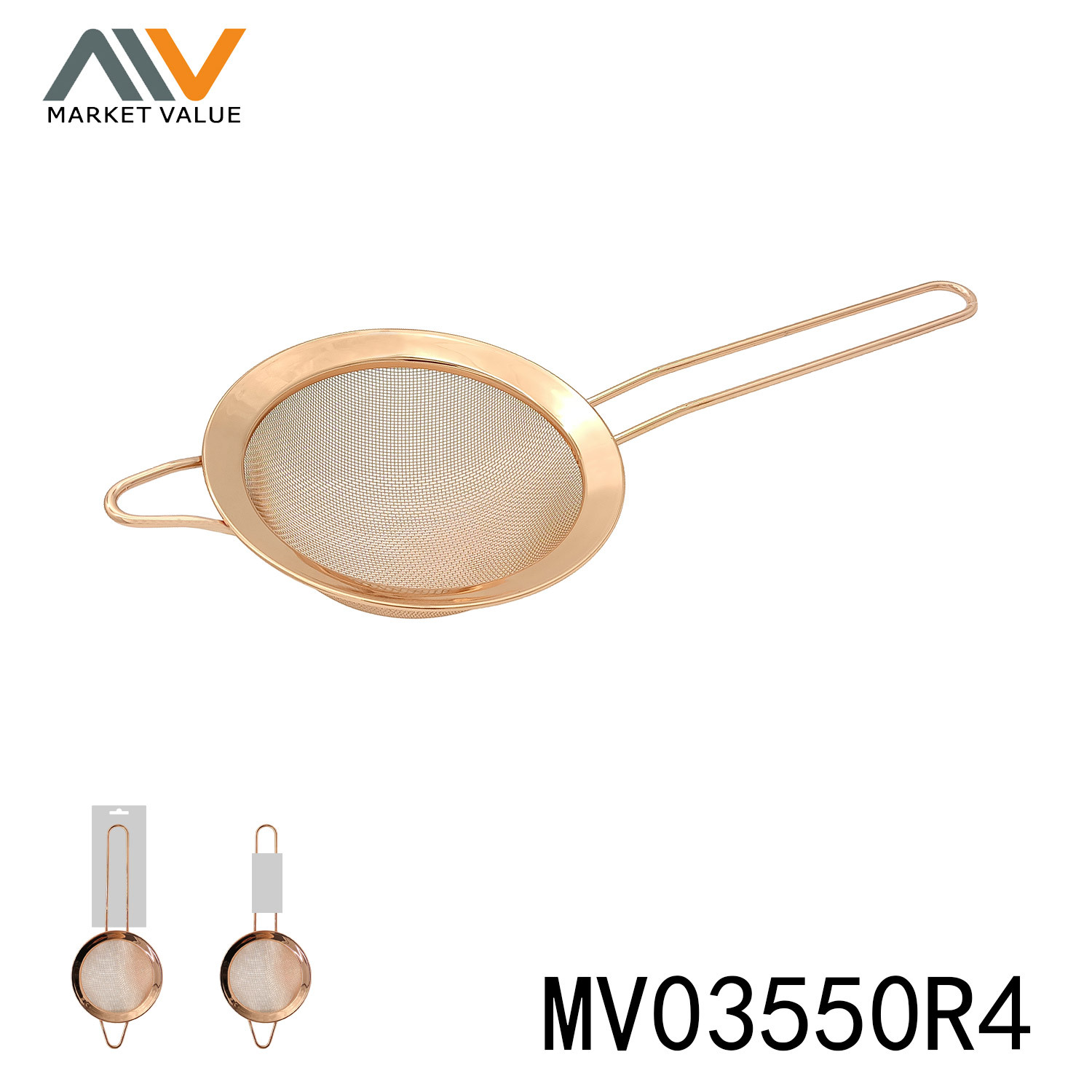 9CM SS ROSE GOLD STRAINER TC