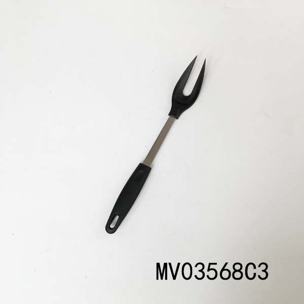 NYLON KITCHEN TOOLS FORK with SS PP Handle TC