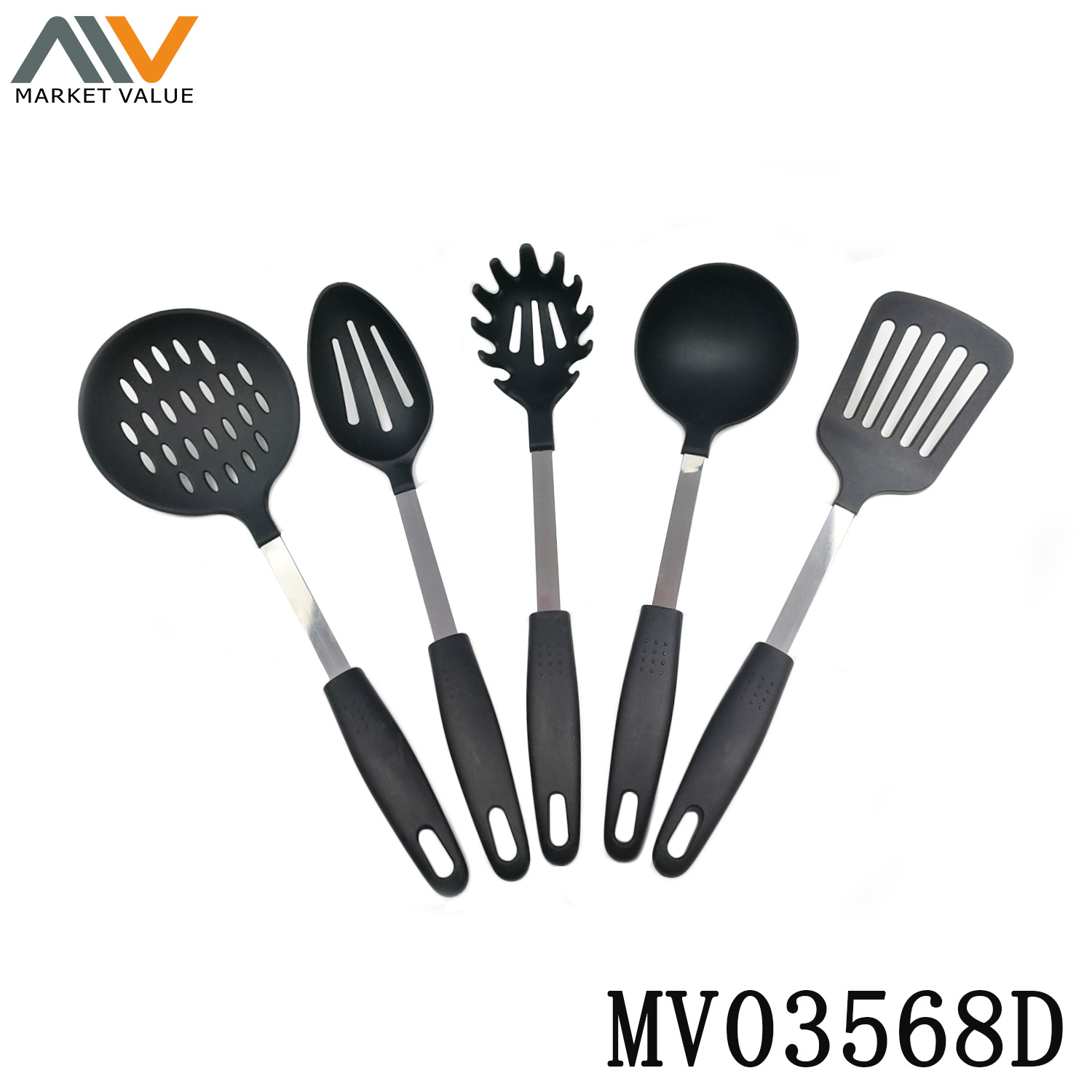 5PC Nylon Kitchen Tools with SS PP Handle TC
