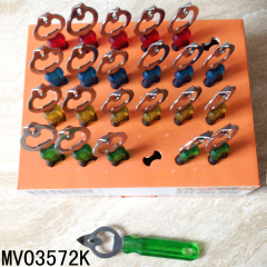 24PCS SS BOTTLE OPENER with PLASTIC Handle KITCHEN TOOL