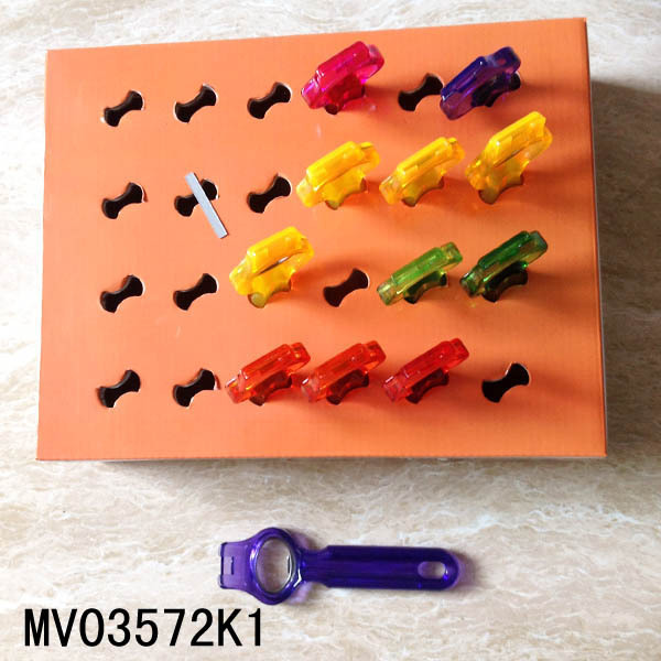 24PCS SS CAN OPENER with PLASTIC Handle KITCHEN TOOL with CB