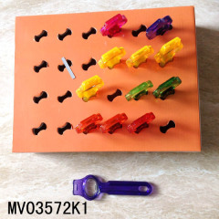 24PCS SS CAN OPENER with PLASTIC Handle KITCHEN TOOL with CB