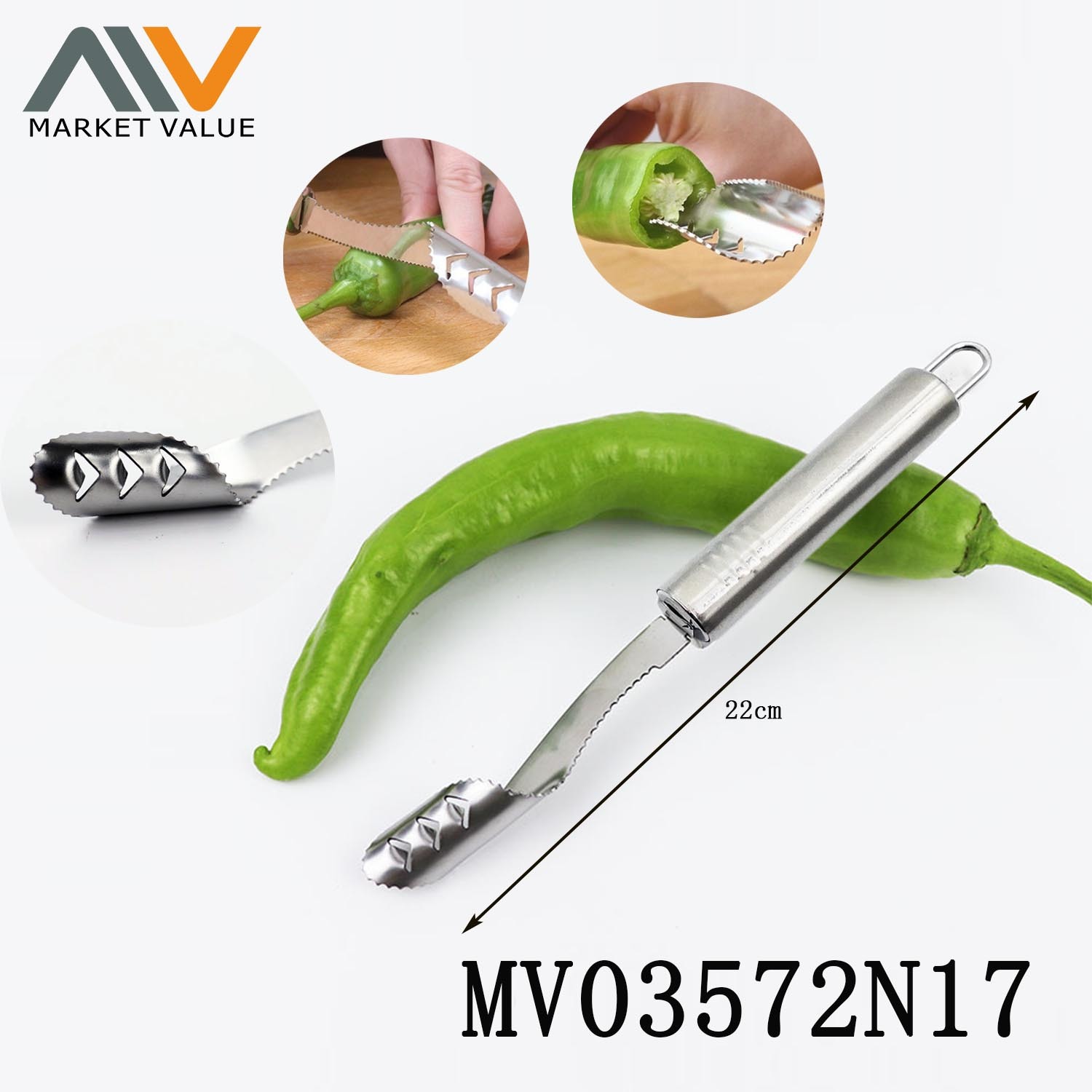 SS PEPPER CORER