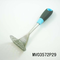 SS RUBBER and PLASTIC Handle STAINLESS STEEL POTATO PRESS TC