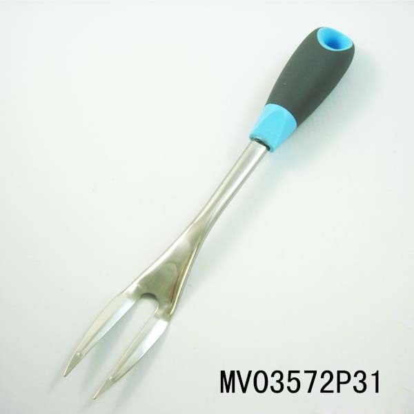 SS RUBBER and PLASTIC Handle STAINLESS STEEL FORK TC