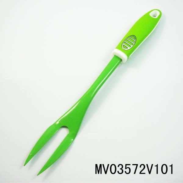 SS RUBBER and PLASTIC Handle NON STICK FORK TC