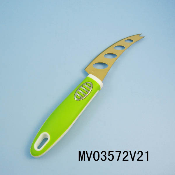 TITANIZE KITCHEN TOOLS RUBBER and PLASTIC Handle CHEESE KNIFE TC
