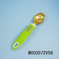 TITANIZE KITCHEN TOOLS RUBBER and PLASTIC Handle ICE CREAM SPOON TC style 3