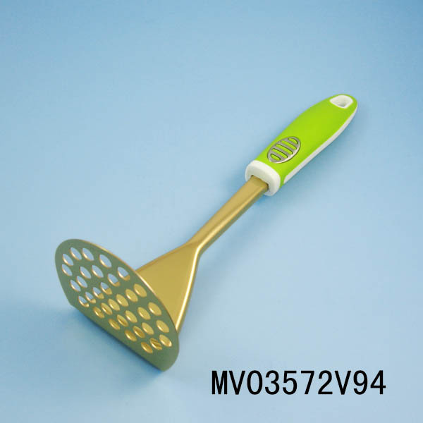 TITANIZE KITCHEN TOOLS RUBBER and PLASTIC Handle POTATO PRESS TC style 2