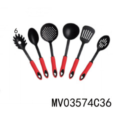 NYLON PASTA EGG SPOON with TPR Handle TC style 2