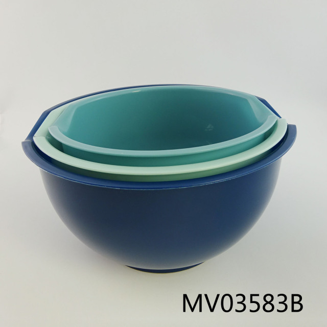 3PCS PP PLASTIC SALAD BOWL