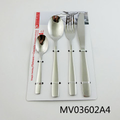 SS 4PC CUTLERY SET KNIFE SPOON FORK TEA SPOON TC