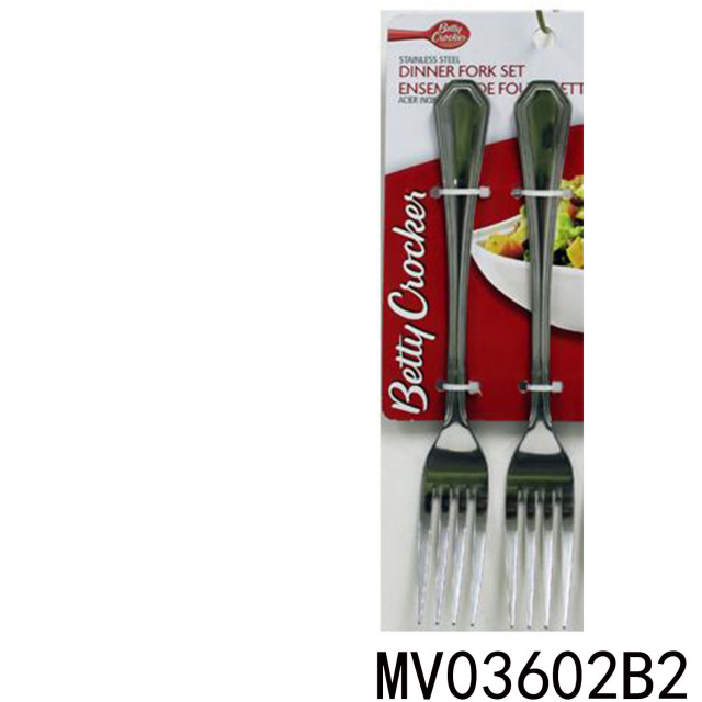2PCS SS FORK CUTLERY TC