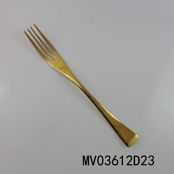 GOLD PLATED STAINLESS STEEL FORK