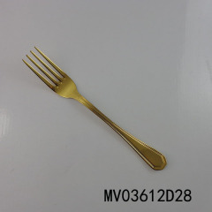 GOLD PLATED STAINLESS STEEL FORK style 2