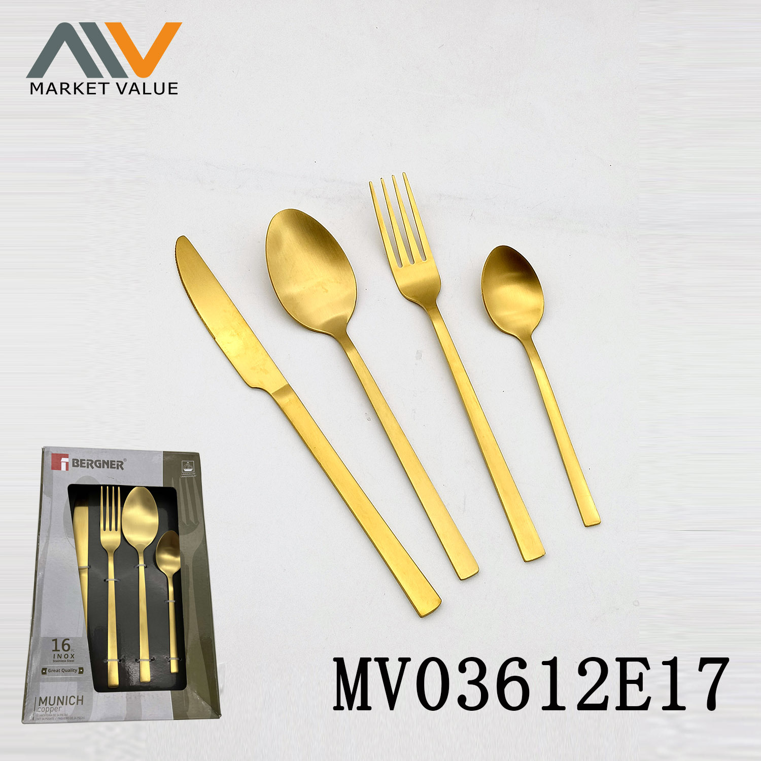 16pcs 430 SS Cutlery set with CB