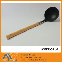 NYLON KICTHEN TOOLS with OAKEN Handle SOUP SPOON TC