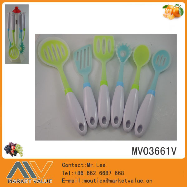 6PCS SILICONE KITCHEN TOOL with PP Handle TC