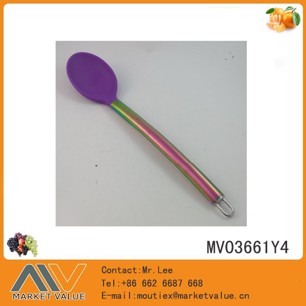 SILICON KITCHEN TOOLS with TUBE Handle SPOON