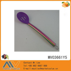 SILICON KITCHEN TOOLS with TUBE Handle SLOTTED SPOON