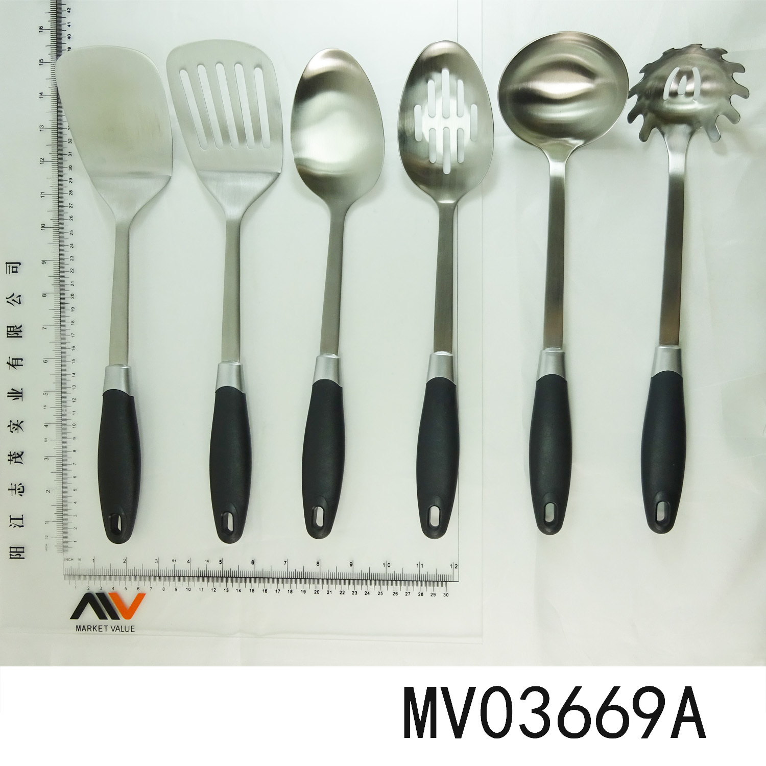 6PCS KITCHEN TOOLS with PLASTIC Handle POLY BAG