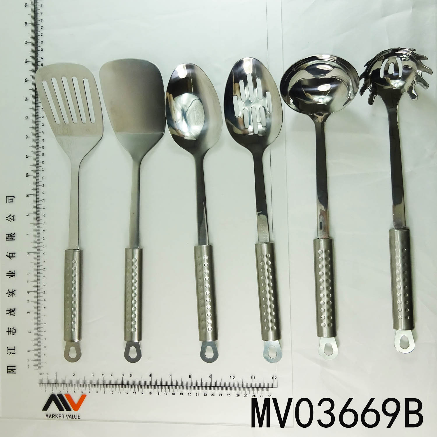 6PCS SS KITCHEN TOOLS POLY BAG