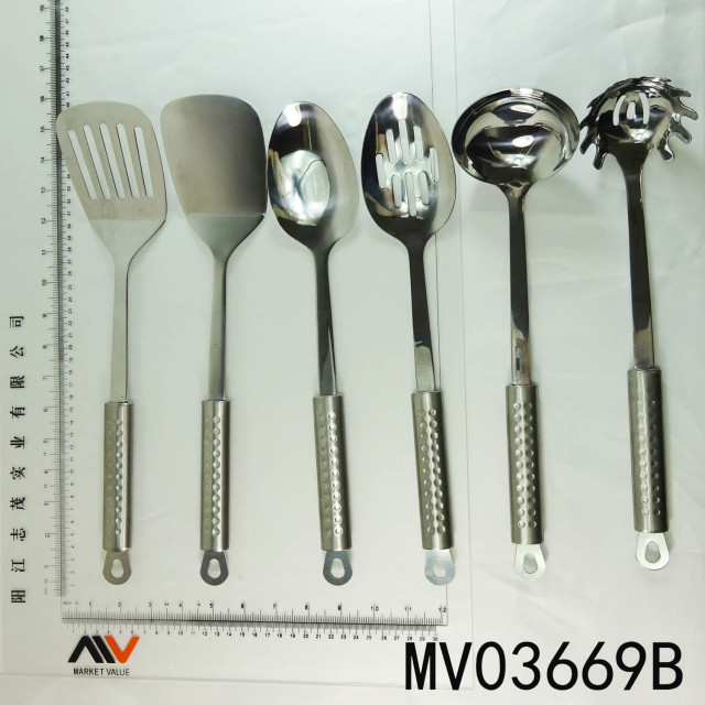6PCS SS KITCHEN TOOLS POLY BAG