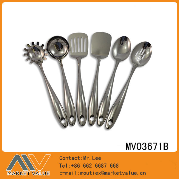 SET of 9PCS KITCHEN TOOLS with HOLLOW Handle in PVC BOX