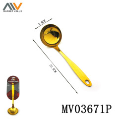 Stainless Steel Gold Plated Soup Spoon TC