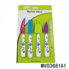 4PCS CERAMIC Handle CHEESE KNIFE style 2