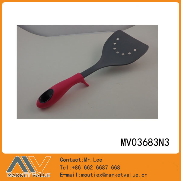 RUBBER Handle NYLON KITCHEN TOOLS SLOTTED TURNER TC