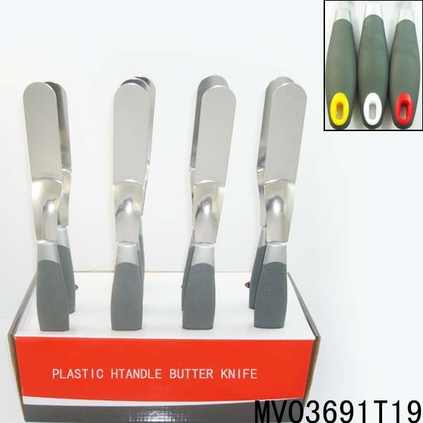 12PCS KITCHEN TOOLS PP with TPR Handle BUTTER KNIFE DISPLAY BOX style 2