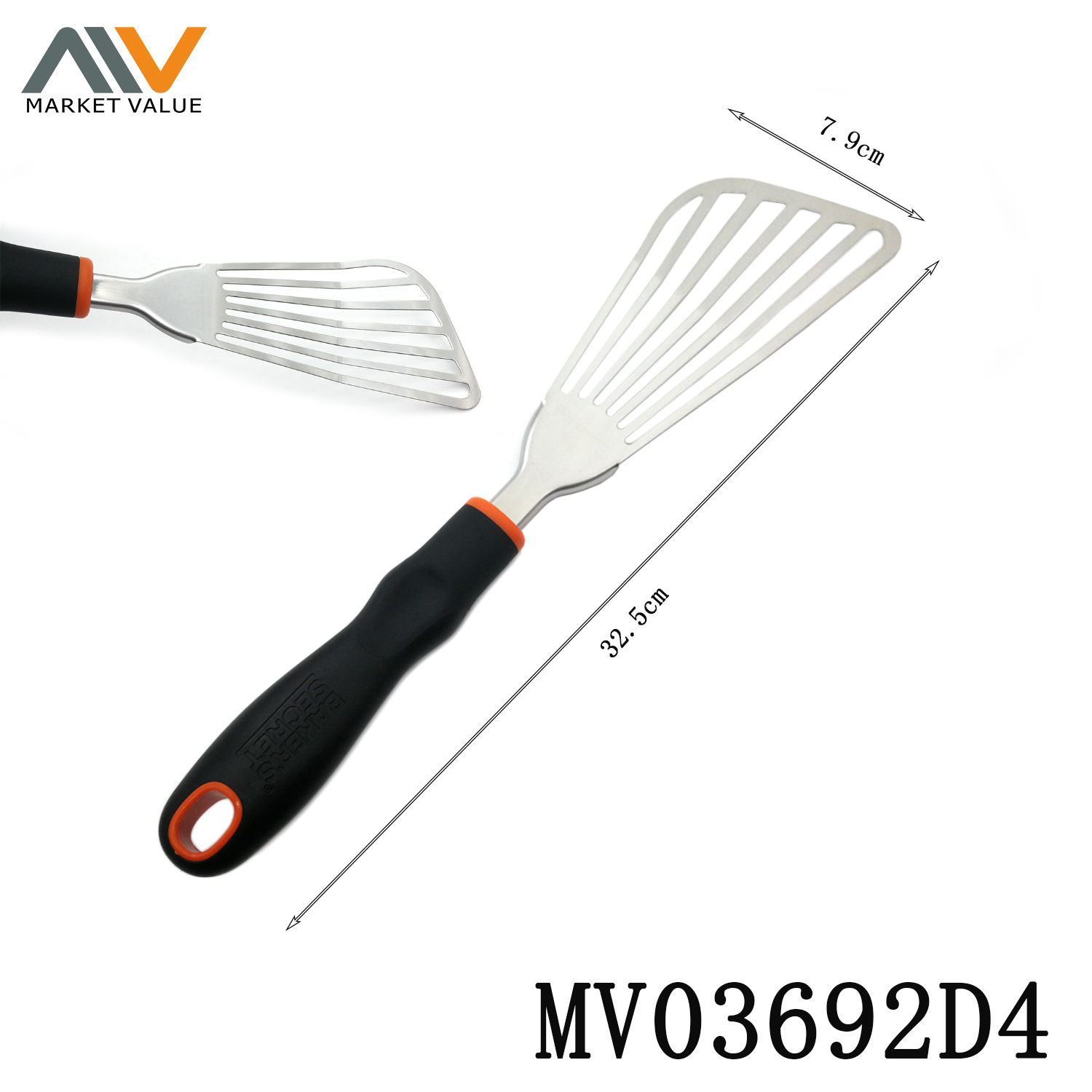 Stainless Steel Egg Scraper with TPR Handle