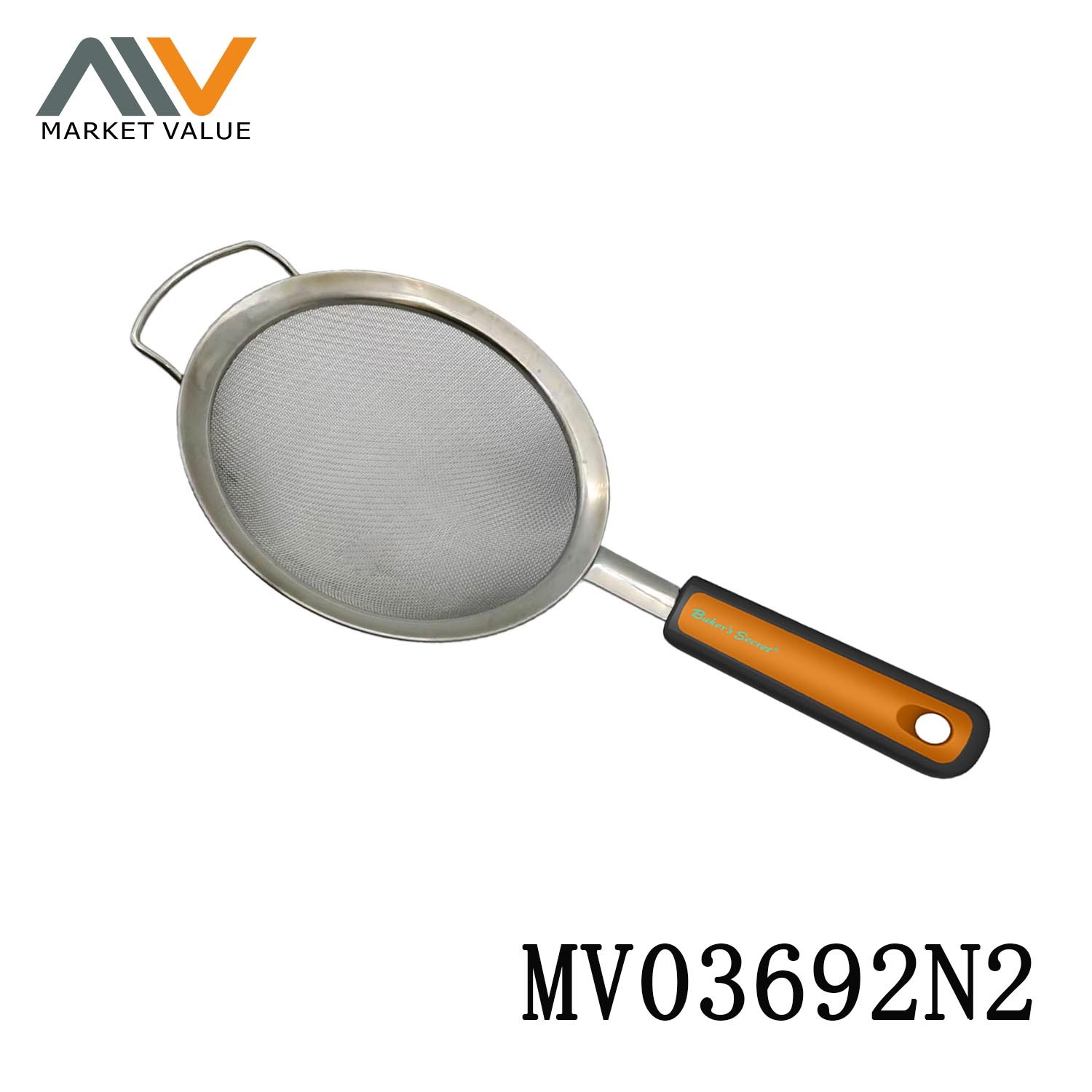 16cm SS STRAINER with TPR Handle TC style 4