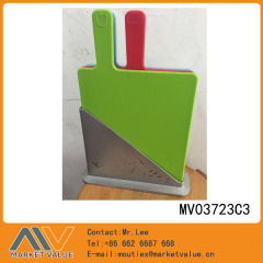 3PCS PLASTIC CUTTING BOARD with Stand in CB