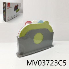 4PCS OVAL PLASTIC CUTTING BOARD with Stand CB
