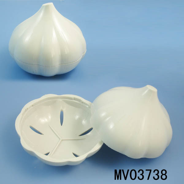 GARLIC SHAPE STORAGE TANK Plastic bag with paper card; color-white