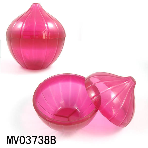 ONION SHAPE STORAGE TANK Plastic bag with paper card;color-purple