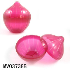 ONION SHAPE STORAGE TANK Plastic bag with paper card;color-purple