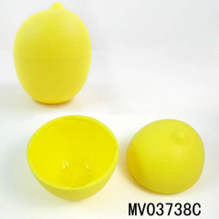 LEMON SHAPE STORAGE TANK Plastic bag with paper card;color-yellow